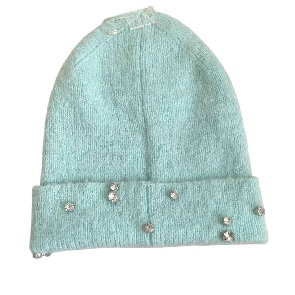 A New Day Aqua Beanie with Rhinestones‎